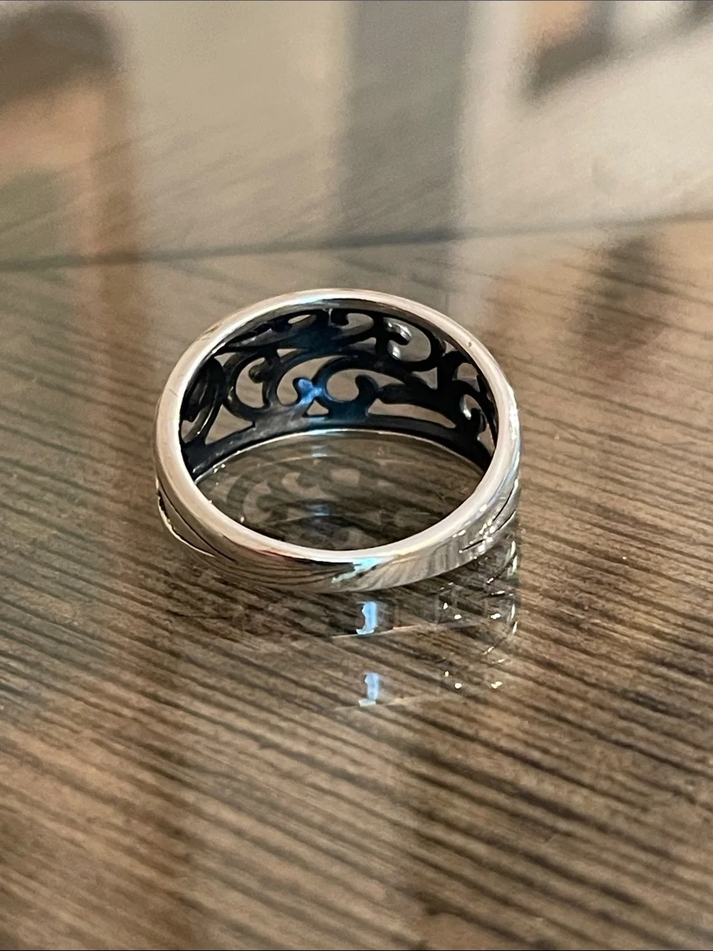 Premier Designs “Cellini” Sterling Silver Filigree Ring Approx Size 8